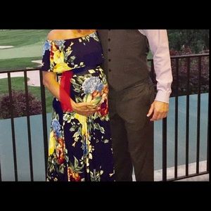 Off Shoulder Maternity Dress